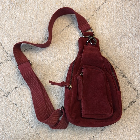 Free People Hudson Suede Sling Shoulder Bag - Picture 4 of 5